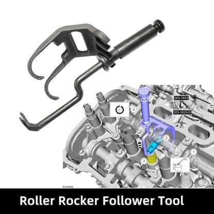 303-1655 303-1633 Camshaft Alignment Tool Vibration Damper Pulley Holder Compatible with Ford 3.5L EcoBoost V6 Upgraded F-150 Lincoln Navigator Roller Rocker Follower Remove Install Timing Tool Kit - size: 303-1655 6PC
