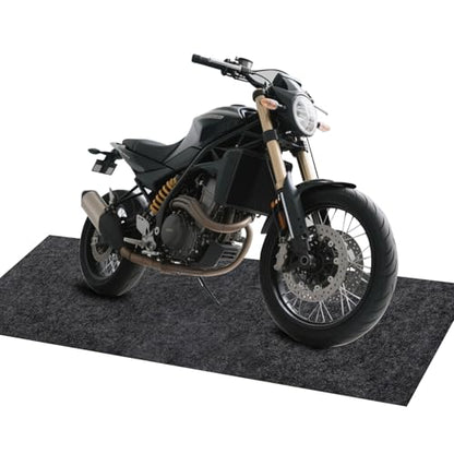 Garage Floor Mat, 32x84 Inch Motorcycle Mat for Garage, 3mm Thick Non-Slip Oil Absorbent Garage Mats for Floor, Large Oil Spill Mat Protects Floor from Spills, Drips, Splashes and Stains