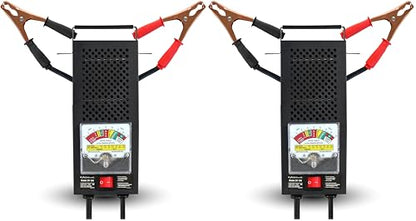 Schumacher ElectricCar Battery Load Tester and Voltmeter for Batteries Upto 1000 Cranking Amps,ChargingSystemDiagnosis for 6V/12V PowerSport,Automotive and MarineBatteries,Analog/BT-100 (Pack of 2) - size: Analog / BT-100 (Pack of 2)