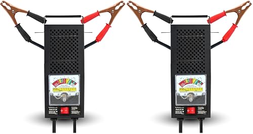 Schumacher ElectricCar Battery Load Tester and Voltmeter for Batteries Upto 1000 Cranking Amps,ChargingSystemDiagnosis for 6V/12V PowerSport,Automotive and MarineBatteries,Analog/BT-100 (Pack of 2) - size: Analog / BT-100 (Pack of 2)