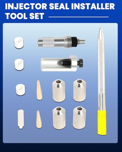 DPTOOL EN-51146 Fuel Injector Puller Removal Tool Rail Assembly Replacer Master Tool Kit Injector Seal Installer Tool Set Compatible with GM Opel Buick Vauxhall MG 1.0L 1.4L 1.5T LFVI 1.5 LG3 1.6L SGE - size: Injector Removal and Seal Installer Kit