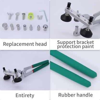 Paintless Dent Repair Kit Fender Edge Plier Heavy Duty Car Door Panel Dent Puller Fix Tool Metal Crimp Vise Auto Fender Panel Leaf Edge Pliers Repair Tools - color: Green- Pliers