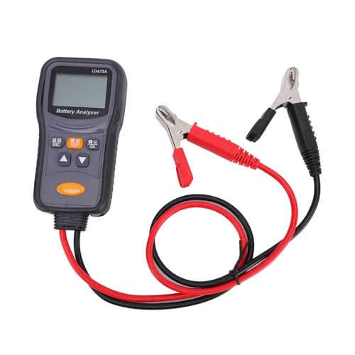 Naroote 12V 24V Digital Car Battery Tester for Ca Rs Trucks Boats | Quick Accurate Diagnosis, Shock Proof ABS Housing & 66cm Cables, Battery Analyzer for Trucks RVs ATVs