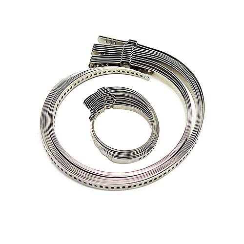 Stainless Steel Universal Adjustable AXLE CV Joint Boot Crimp Clamp Kit, CV Boot Clamp 30PCS(15pcs Small+ 15pcs Large)