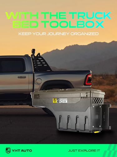 YHTAUTO Truck Bed Storage Tool Box Lockable Compatible with 2004-2012 Chevrolet Colorado & GMC Canyon, Passenger Side, Swing Waterproof Wheel Well Toolbox - size: Passenger Side, style: 2004-2012