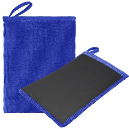 Windspeed 2Pack Clay Mitt, Microfiber Clay Bar for Car Detailing, Medium Grade Clay Bar Glove Clay Towel Auto Detailing for Cleaning Auto Clay Mitt (Blue) - color: Blue
