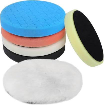 IPELY 6 Pcs Buffing Pads, Polishing Pads, Buffer Pads for Polishing and Waxing - size: 3 Inch
