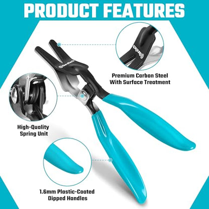 DURATECH Hose Removal Pliers, Automotive Hose Remover Pliers | Separate Fuel and Vacuum line Tubes, Radiator, Water and Gas Lines, Marine, Oil, Vehicle Hose Pipes