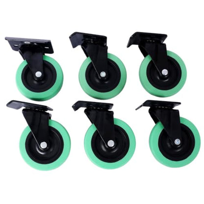 48 Inches Mechanic Creeper, Blow Molded Ergonomic HDPE Body with Padded Headrest, 6 Swivel Casters and Dual Tool Trays, 440 lb Capacity, Low Profile Automotive Car Creeper for Repair & Maintena - color: Black