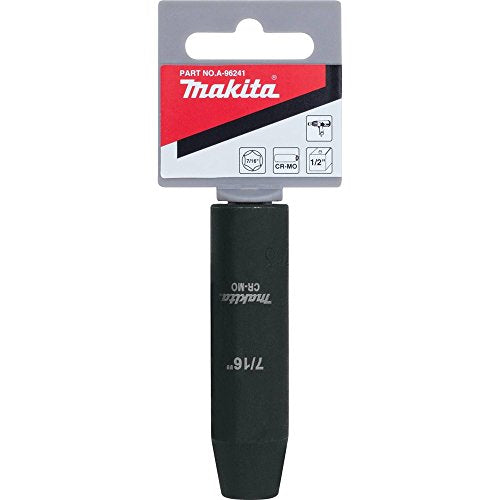 Makita A-96241 7/16" Deep Well Impact Socket with 1/2" Drive - size: 7/16"