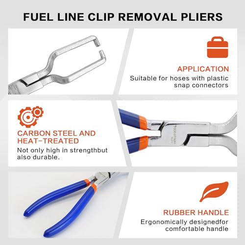3-Pcs Fuel Line Disconnect & Clic-R Hose Clamp Plier Set - color: 3pcs Set-2