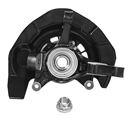 Detroit Axle - FWD Front Steering Knuckles & Wheel Hub Bearings Outer Tie Rods Replacement for 2004 2005 2006 2007 Toyota Highlander 3.3L - size: 4SU47820/Kit