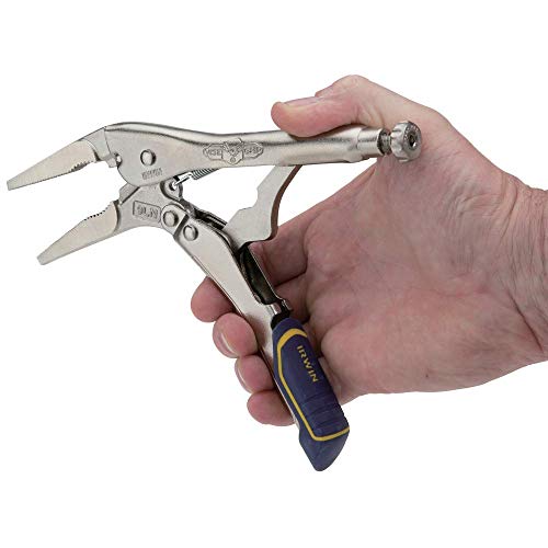 IRWIN VISE-GRIP Locking Pliers, Fast Release, Long Nose with Wire Cutter, 9-Inch (IRHT82582) (Pack of 5) - size: One Size (Pack of 5)