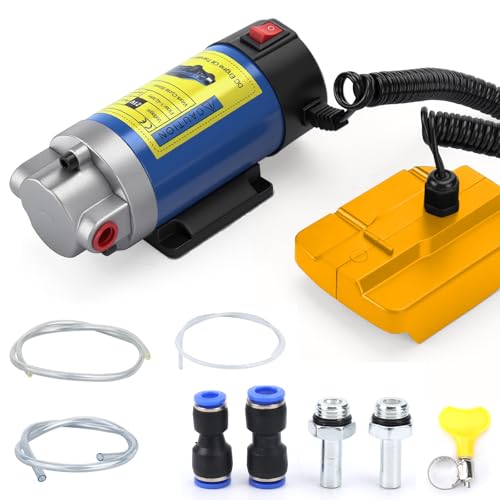 Oil Pump Compatible with Dewalt 20V Max Battery(No Battery), 100W Oil Extractor Pump Oil Removal Pump for Oil Change, Electric Transfer Oil Pump with 2 Pipes for Cars Motorcycles RVs Boats