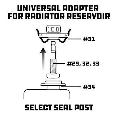 Powerbuilt Cooling System Adapter Set, 8 Piece, Cooling System Pressure Kit Upgrade, For Use with 940427 Kit, Storage Case, 647893 - size: 8 Piece