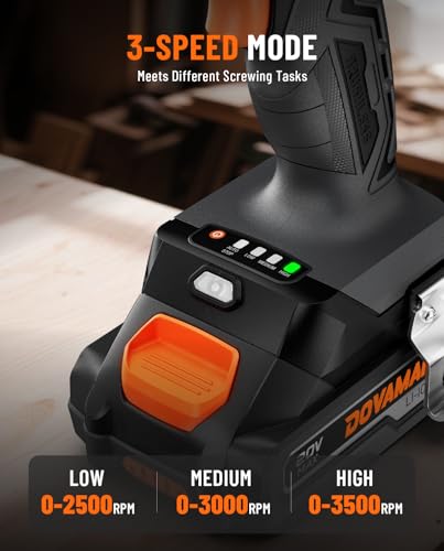 20V Brushless Impact Driver, 1/4'' Hex Compact Cordless Driver Kit with 1,770 In-lbs Torque, Battery & Charger Included – Lightweight Electric Screwdriver for Wood, Metal & Auto Repair-TITANCE X7