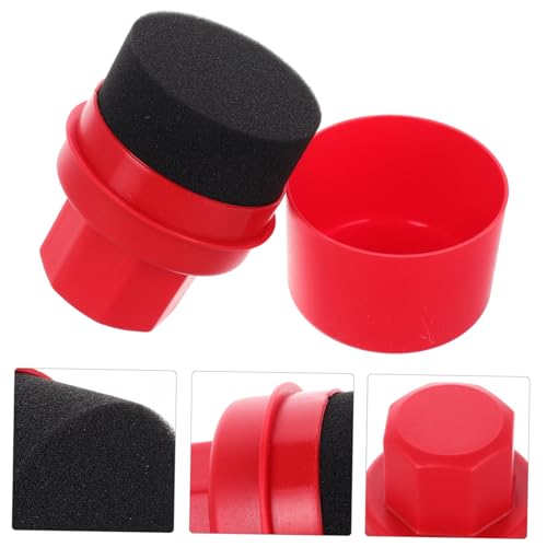 LIFKOME Car Tire Shine Applicator Pad Set High Density Wax Applicator Sponge Handheld Buffing Pads for Auto Detailing Reusable Tire Dressing Brush for Cars