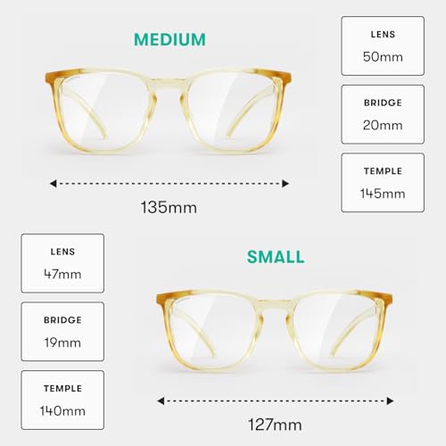 Stoggles Square Z87.1 Certified Polycarbonate Safety Glasses, Anti-Fog | Stylish, Protective, Blue-Light + UV Blocking, Top/Side Shields, Rx Ready, Unisex, Light, Scratch & Impact Resistant - color: Pineapple, size: Medium