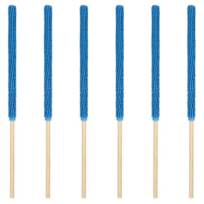 6 Pcs Fan Cleaning Tool Microfiber Detail Duster Sticks, Fan Cleaner for Stand Up Fans & Tower Fans, Crevice Cleaning Brush for Home Car Air Vent Window Blind