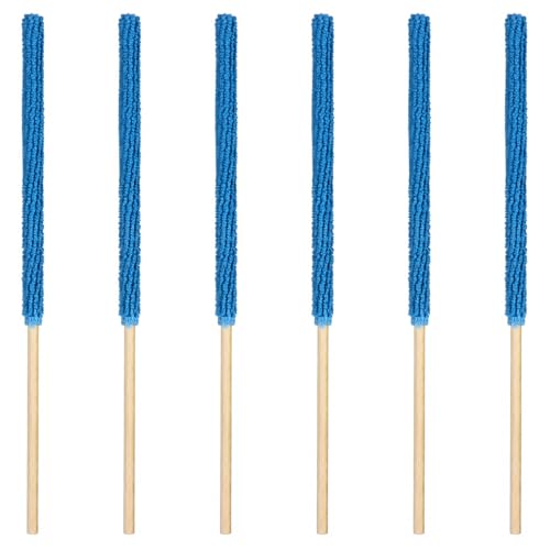 6 Pcs Fan Cleaning Tool Microfiber Detail Duster Sticks, Fan Cleaner for Stand Up Fans & Tower Fans, Crevice Cleaning Brush for Home Car Air Vent Window Blind