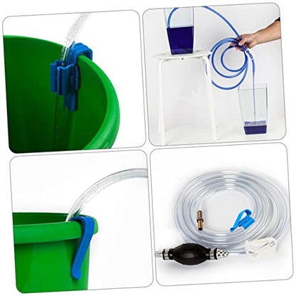 Cabilock 1 Set Manual Suction Water Pump Hose Kit Practical Home Siphon for Oil Water Transfer Durable Flexible Design Easy to Install for Home and Automotive Use Reliable Performance