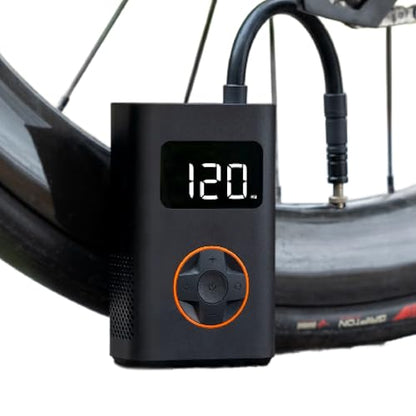 BIKASE N3 Pro Portable Tire Inflator for Ebikes, Compact Car, 1Min Fast Inflate Electric Bike Pump with Digital Tire Pressure Gauge, 150PSI Air Compressor for Electric Bikes, Motorcycle, Balls