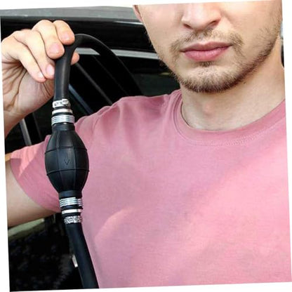 Healifty Transfer Siphon Pump Kit Durable Hand Pump with Hose Efficient Liquid Transfer for Automotive Use Nbr Rubber Construction
