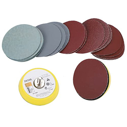 Glass Polishing Kit Cerium Oxide Powder 230g for Car Windshield Scratch Removal 7 Piece Drill Attachment Set with Wool Felt Polishing Wheel Disc Sandpaper 150 to 7000 Grit