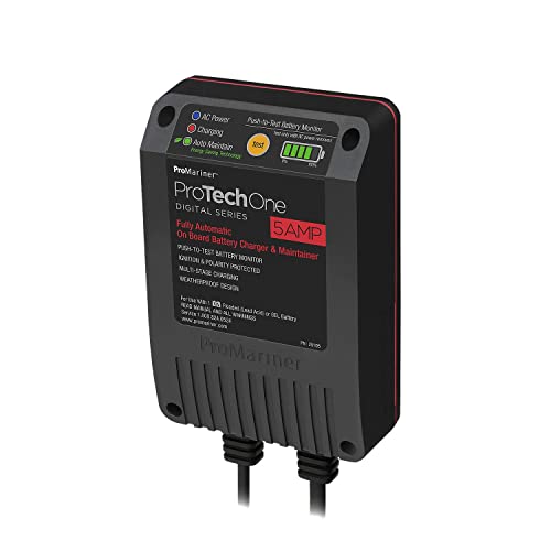 ProMariner 25105 ProTechOne Digital Series 5 Amp Fully Automatic On-board Battery Charger and Maintainer AC Corded Model - style: 5 Amp Corded Model
