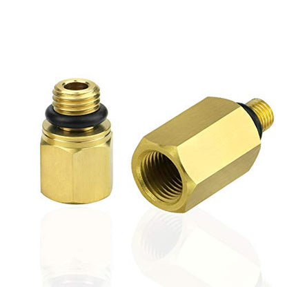 Mekar 2PCS Oil Rail Adapters Kits and 1 PC 6.0 High Pressure Oil Pump IPR Valve Air Test Fitting Tool Compatible with Ford 6.0L Powerstroke Diesel Engine - size: 3PCS Set