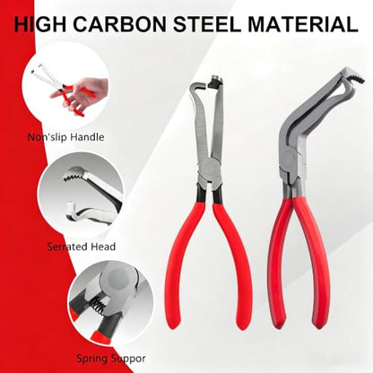 Automotive Electrical Disconnect Connector Plier : 7Pcs Automotive Electrical Connector Removal Tool Plug Connector Separator Hose Clamp Pliers for Car Truck SUV
