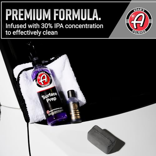 Adam's Polishes Surface Prep (16oz) - A Surface Cleanser Spray for Auto Paint Prep to Apply Any Ceramic Coating, Car Wax, or Spray Sealant | Use After Clay Bar, Car Wash & Orbital Polisher Treatment - size: 16 fl. oz