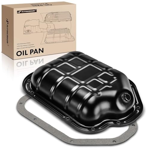 A-Premium Lower Engine Oil Pan Sump with Drain Plug & Gasket Compatible with Nissan Altima 2002-2006, Maxima 2000-2008, Murano 2003-2007, Quest 2004-2009, Infiniti I30 2000-2001, I35 2002-2004 - style: Oil Pan with Gasket