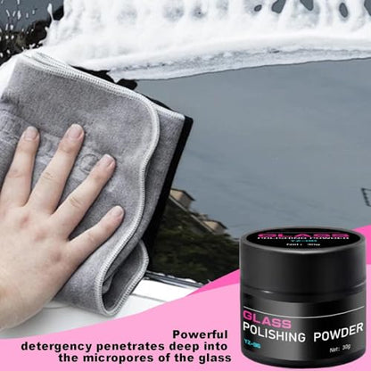 Ing Powder, Cerium Oxide for Car Windshield, Removes Oil Film, Water Spots, and Fine Scratches, Restores Clarity and Shine, Ideal for Automotive, Home