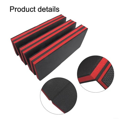 Foldable EVA Kneeling Mat 46x15.7 Inch Car Repair Pad with Handle, 6-Fold Garage Garden Cushion Stool for Auto Mechanic Work