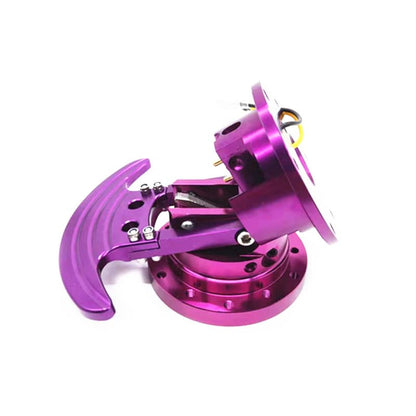 Tilt Racing Steering Wheel Quick Release Hub Kit Adapter Body Removable Snap Off Boss Kit (Purple) - color: PURPLE