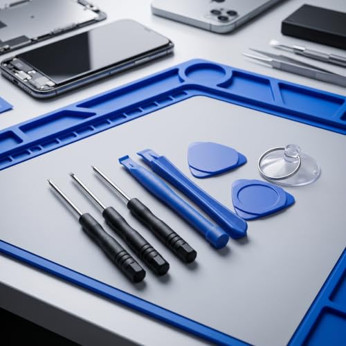 Spudger Pry Tool Kit 9 Piece Opening Tool, Plastic & Metal Spudger Tool Kit, Ultimate Prying & Open Tool for iPhone, Laptop, iPad, Cell Phone, MacBook, Tablet, Computer, Electronics Repair - size: 9-in-1