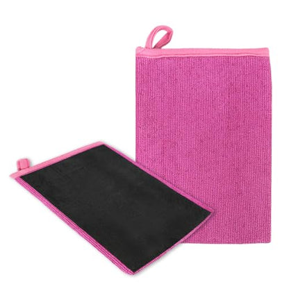 2 PCS Clay Mitt, Scratch-Free Microfiber Clay Towel Mitt for Car Detailing & Polishing, Auto Detailing Bar Glove Washing Mitts for Paint Glass Wheels, Car Accessories (Purple)