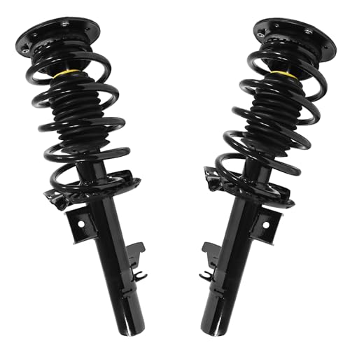 Detroit Axle - 2 Front Struts for 2007-2016 Volvo S80 2008-2016 V70 XC70, 2009 2010 2011 2012 2013 2014 2015 Struts with Coil Spring Assembly Replacement Suspension - size: 11493_11494/Pair