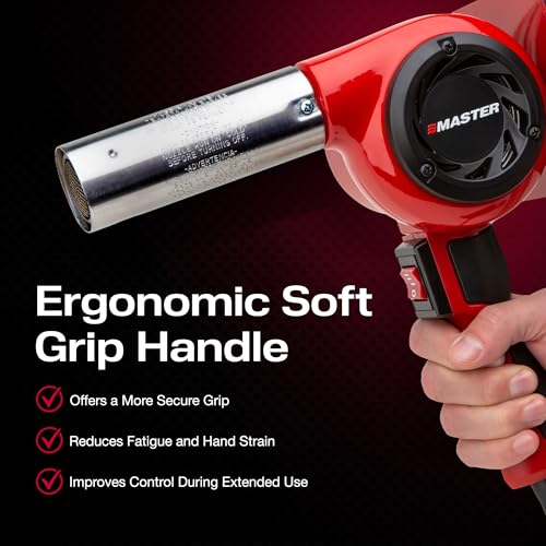 Master Appliance HG-501D Industrial Heat Gun, High Airflow, Quick Change Plug-In Heating Element, 1200F, 120V, 1740W, 14.5 Amps, Engineered In USA - style: HG-501D, 120V