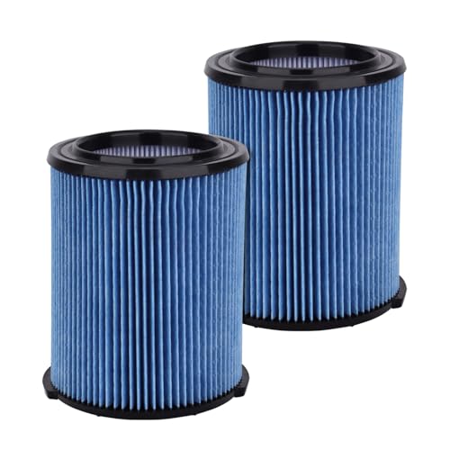 38751 Replacement Vacuum Filter Compatible with Craftsman CMXZVBE38751 Wet/Dry Vac Filter for 5 to 20 Gallon shop vacuums,Fine Dust Filter(9-38751) - color: Fine Dust Filter(9-38751) - 2 Pack