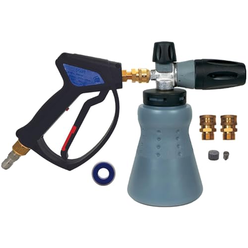MTM Hydro Wide Mouth PF22 Foam Cannon and SG28 Trigger Gun Kit for Pressure Washer Commercial Grade Made in Italy