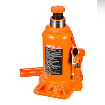 VEVOR Hydraulic Bottle Jack, 20 Ton/44092 LBS All Welded Bottle Jack, 7.5-14 inch Lifting Range, with 3-Section Long Handle, for Pickup Truck, Truck, Car, RV, Auto Repair, Industrial Engineering - style: 20T Hight Profile