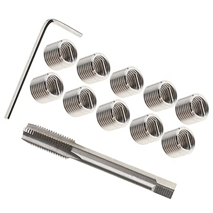 SING F LTD Metric Thread Repair Set Thread Master Repair Kit for Automotive Repairs 15pcs M9x1.25