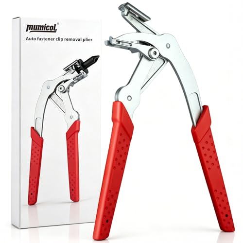 Car Clip Pliers, Clip Removal Tool, Heavy-Duty 17-4 Stainless Steel Push Pin Pliers for Automotive Plastic Rivets, Trim & Door Panel, Damage-Free Disassembly Tool for Mechanics - size: MU-CRT-01