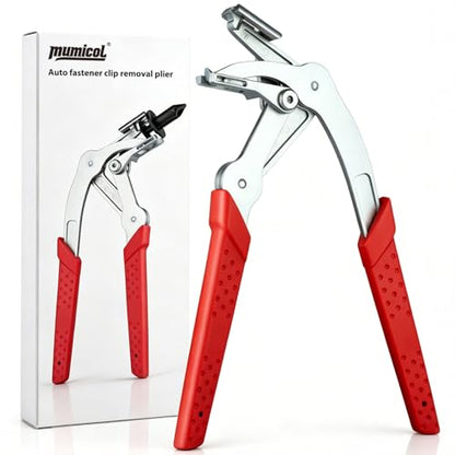 Car Clip Pliers, Clip Removal Tool, Heavy-Duty 17-4 Stainless Steel Push Pin Pliers for Automotive Plastic Rivets, Trim & Door Panel, Damage-Free Disassembly Tool for Mechanics - size: MU-CRT-01