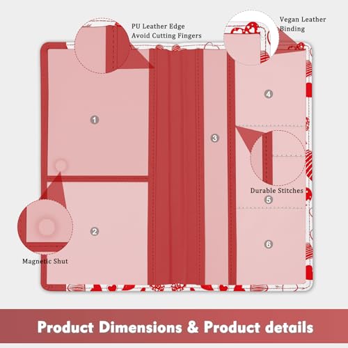 Car Registration and Insurance Holder, with Magnetic Closure for License, Cards and Documents, All Vehicle Needs and Car Accessories (Heart) - color: Heart