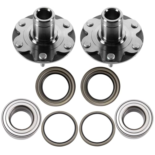 TRQ Wheel Bearing and Hub Kit for 1996-2002 Toyota 4Runner | for 2001-2007 Toyota Sequoia 1995-2004 Toyota Tacoma 2000-2006 Toyota Tundra 4WD with Automatic Disconnecting Differential