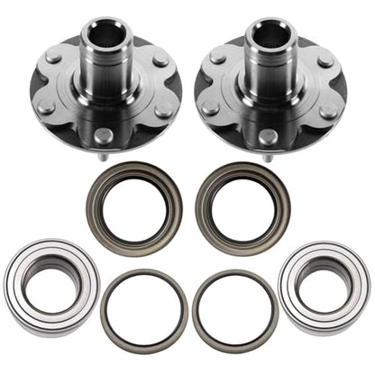 TRQ Wheel Bearing and Hub Kit for 1996-2002 Toyota 4Runner | for 2001-2007 Toyota Sequoia 1995-2004 Toyota Tacoma 2000-2006 Toyota Tundra 4WD with Automatic Disconnecting Differential