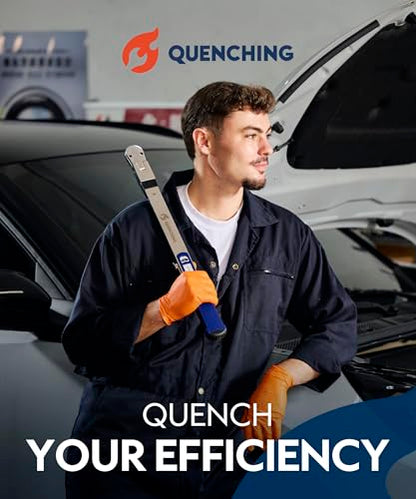 QUENCHING Split Beam Torque Wrench Set 3/8" & 1/2" Drive, 20–250 ft-lb, ±4% Accuracy, No Reset Required, Precision Torque Tool for Automotive Technicians, Lug Nuts & Suspension Work - size: 1/2"DR. 40-250 FT-LB + 3/8"DR. 20-100 FT-LB